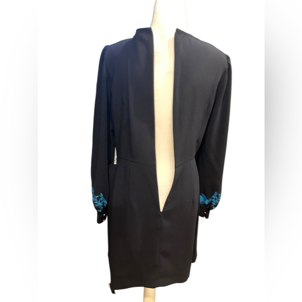 Ted Baker Zephyra Bluebell Embroidered Long Sleeve mini dress size 2 - Picture 8 of 16